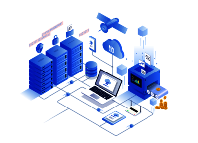 信息商务插画矢量图片素材 赋能现代商务沟通